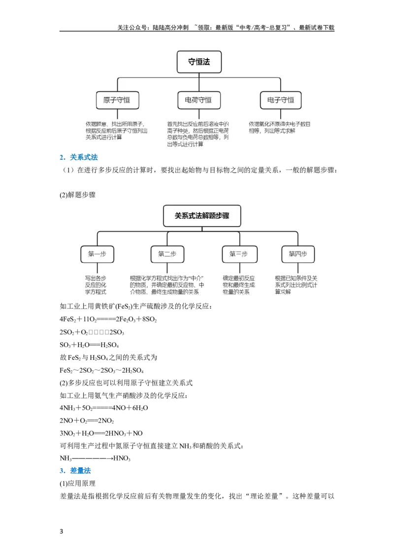 《（升级版）微专题04以物质的量为中心的计算（教师版）(全国版)_05-化学-高考总复习_一轮复习_2024年_2024高考化学一轮复习考点微专题考情分析经_资料_2024版》第3页预览