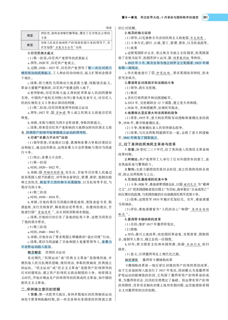 《1_专题考点精析_2023版教学资源包_2023版新高考版选考总复习历史5·3A版_11_第十一单元两次世界大战、十月革命与国际秩序的演变_7_专题考点精析》第5页预览