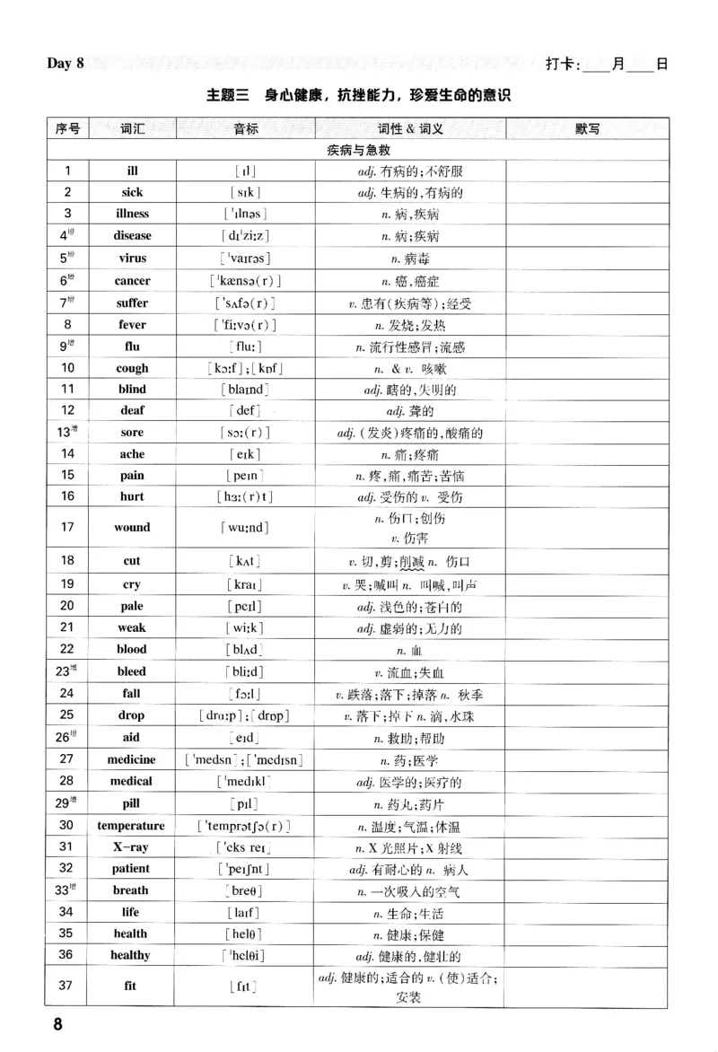 《英语课标主题河汇记背_2026版《万维中考试题研究》多省合集_2026版《万唯中考-试题研究》福建语数英物化_2026万唯试题研究英语》第9页预览