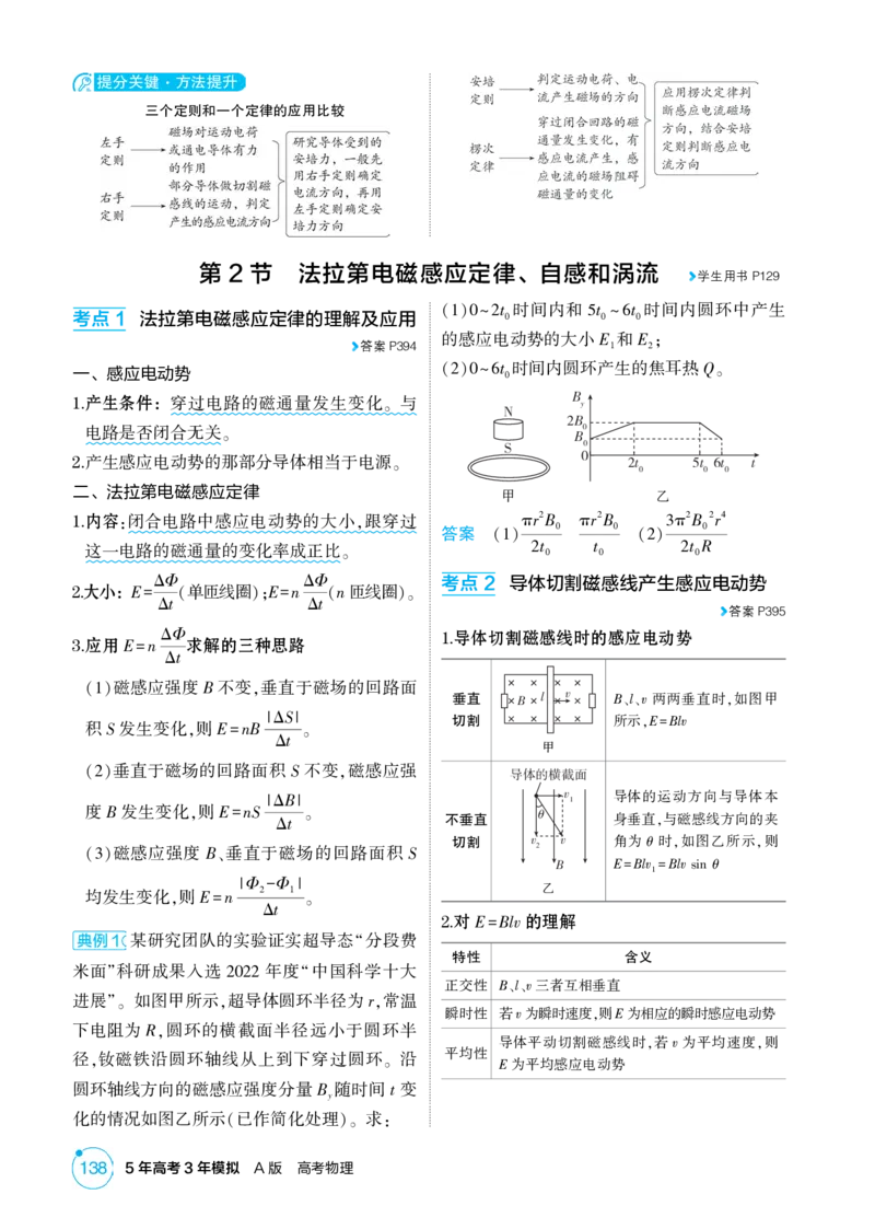 《1_26版53A浙江物理精讲册教师专题十二（无解析）_2026版教学资源包_202653高考总复习A版_浙江版_2026版.浙江版.选考总复习.物理.5·3A版_二、教师用书PDF_第12章电磁感应_2_精讲册PDF》第3页预览