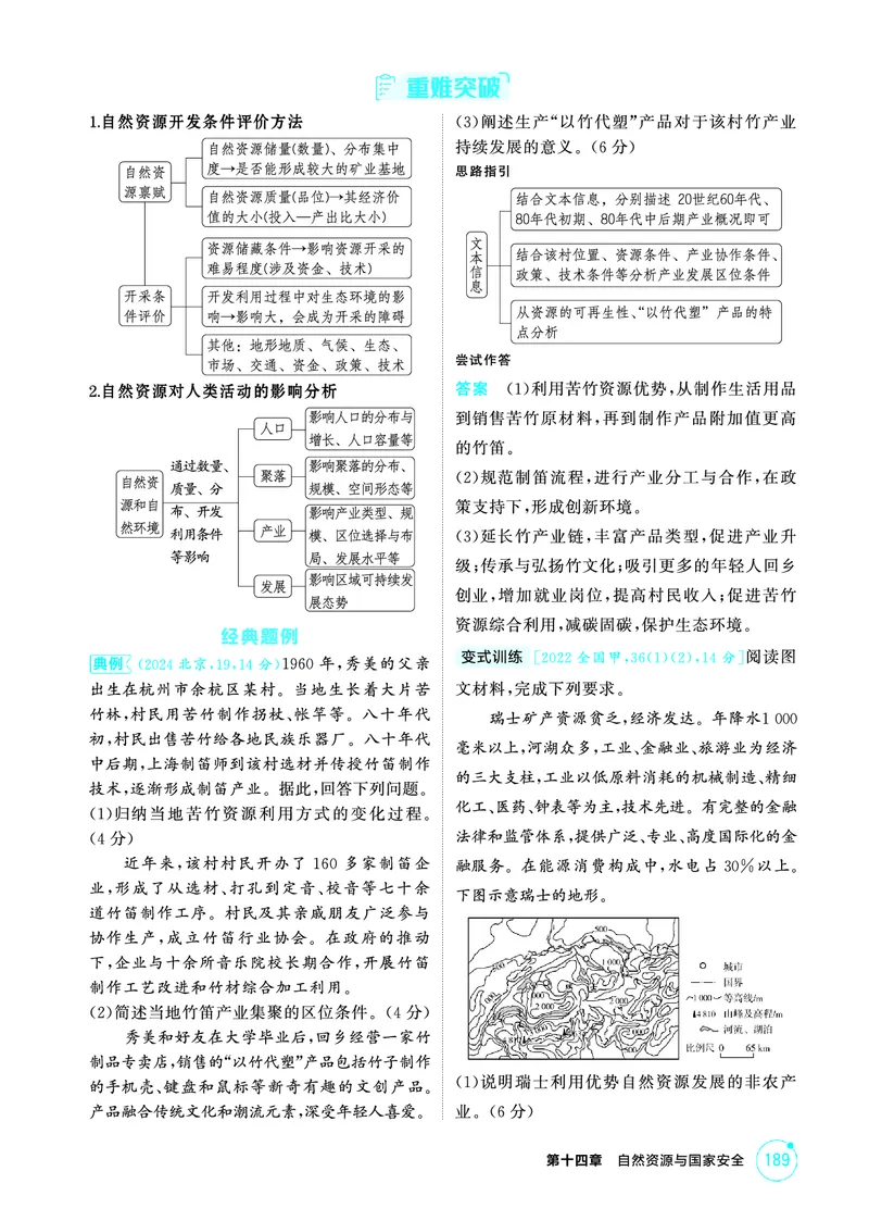 《1_26版53A浙江地理精讲册第14章_2026版教学资源包_202653高考总复习A版_浙江版_2026版.浙江版.选考总复习.地理.5·3A版_图书电子资源_第十四章自然资源与国家安全_2_精讲册PDF》第2页预览