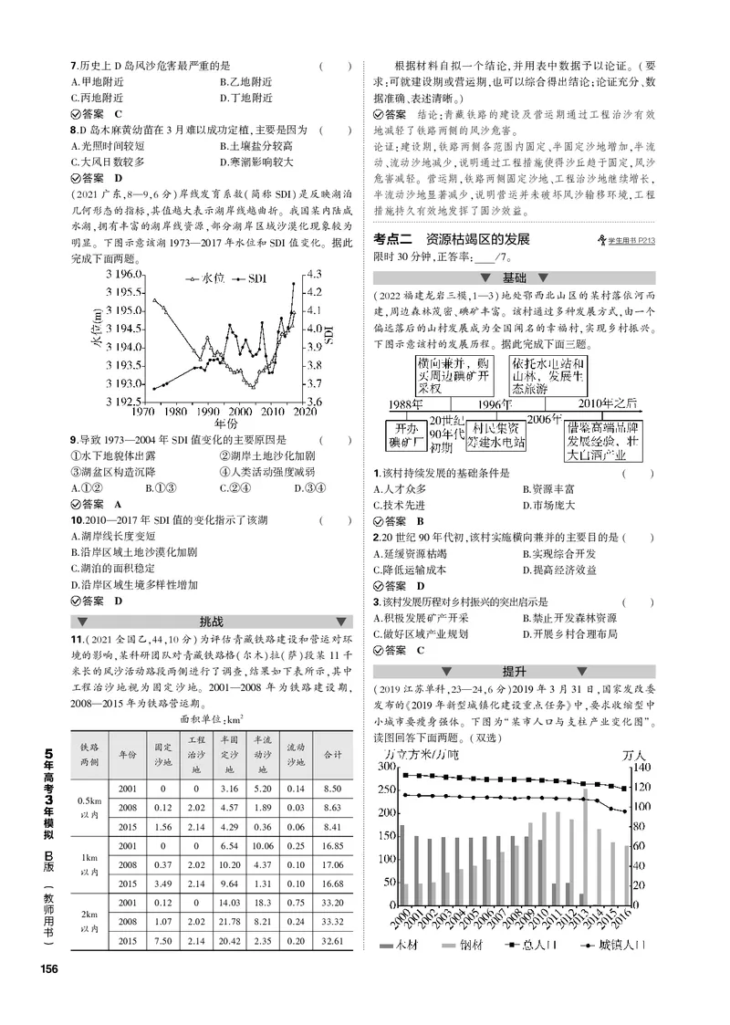 《1_专题十四不同类型区域的发展（PDF版）_2023版教学资源包_2023版新高考新教材版选考总复习地理5·3B版_14_专题十四不同类型区域的发展_2_专题十四不同类型区域的发展（专题PDF）》第2页预览