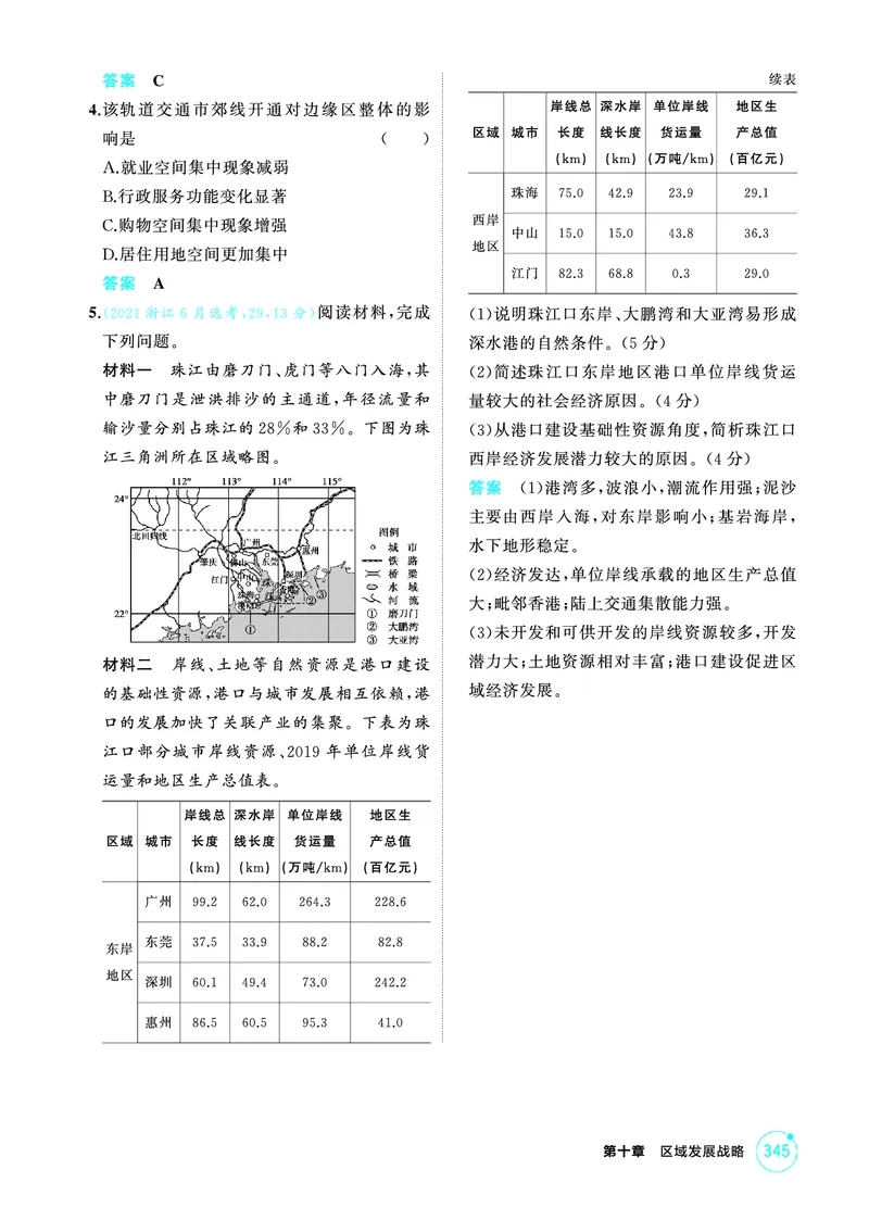 《1_26版53A浙江地理精练册第10章_2026版教学资源包_202653高考总复习A版_浙江版_2026版.浙江版.选考总复习.地理.5·3A版_图书电子资源_第十章区域发展战略_1_精练册PDF》第3页预览