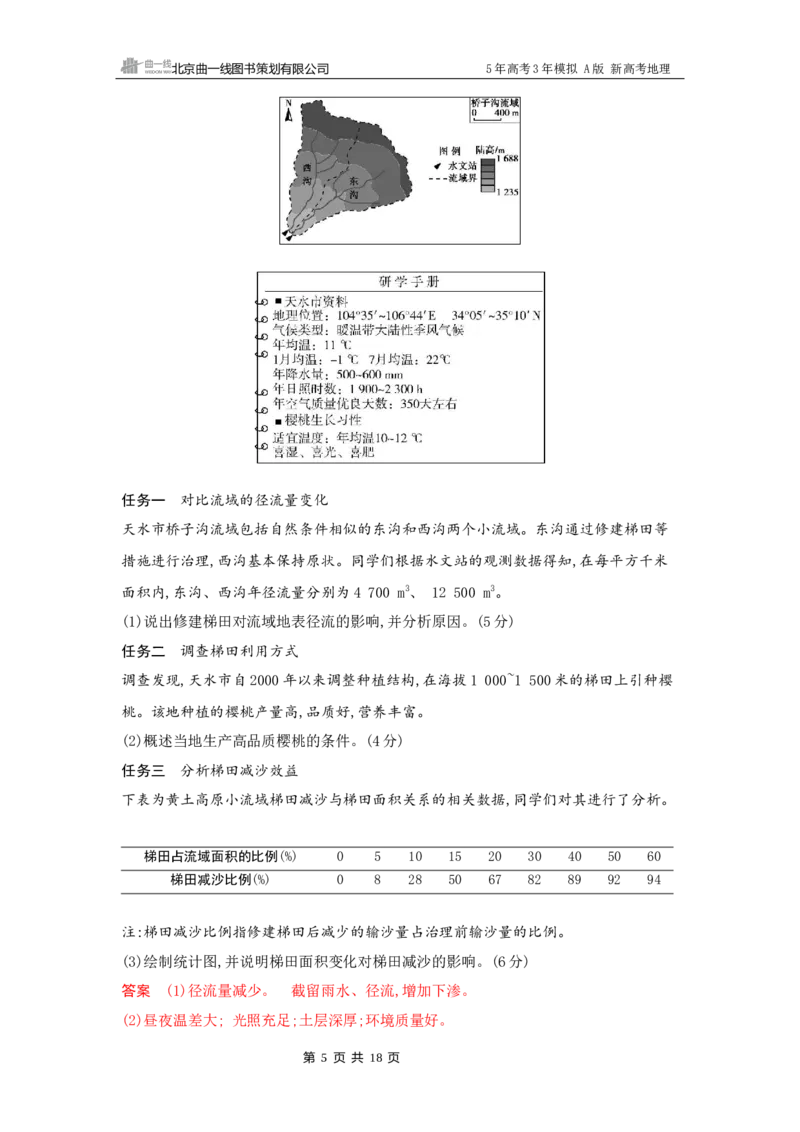 《1_13_第十三章　不同类型区域的发展_2026版教学资源包_202653高考总复习A版_新高考_地理_教师A版2026年.新高考版.地理.53_第十三章不同类型区域的发展_5_习题WORD》第5页预览