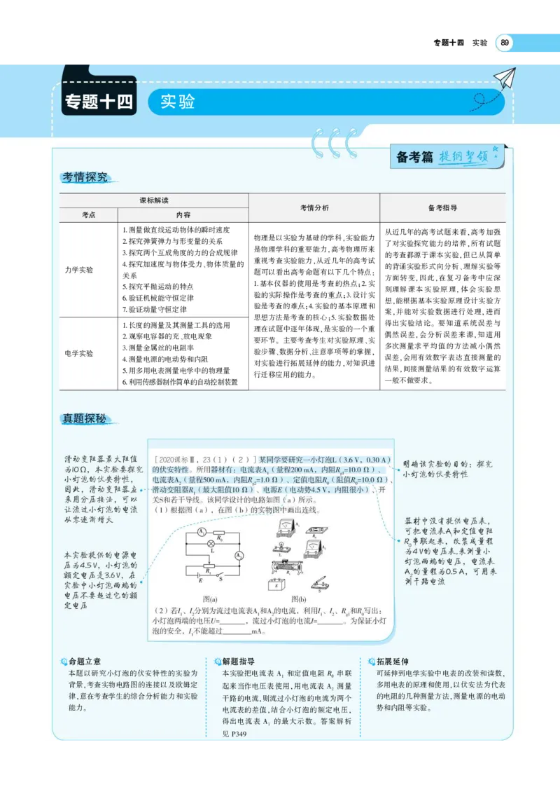 《1_专题考点精析(1)_2023版教学资源包_2023版新高考版选考总复习物理5·3A版_17_专题十七实验_7_专题考点精析》第1页预览