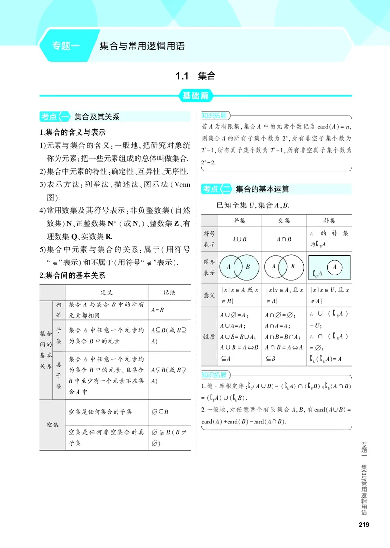 《2_1.1　集合_2024版教学资源包_2024版.新高考版数学.5·3A版_1_专题一11集合_4_PDF教参电子书》第1页预览
