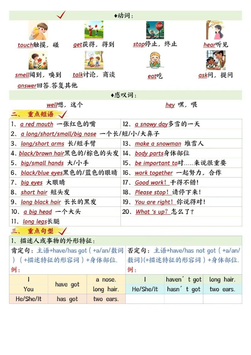 《三年级（下）英语期中知识清单2《外研版》_3年级下册同步教辅_3下-英语_英语外研版资料》第4页预览