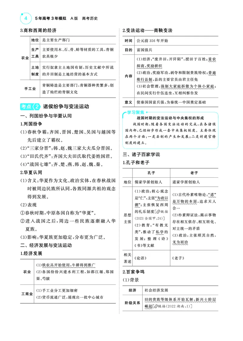 《1_5.2025版53A版新高考版讲解册教师用书PDF_2025版教学资源包_（总复习系列）2025版《5年高考3年模拟》新高考版A版（⭐全科）_2025版.新高考版.选考总复习.历史.5·3A版_4_PDF教参电子书》第4页预览