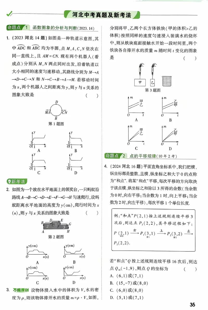 《第三章函数_2026版《万维中考试题研究》多省合集_2026版《万唯中考-试题研究》河北语数英物化_2026万唯中考试题研究河北数学》第3页预览