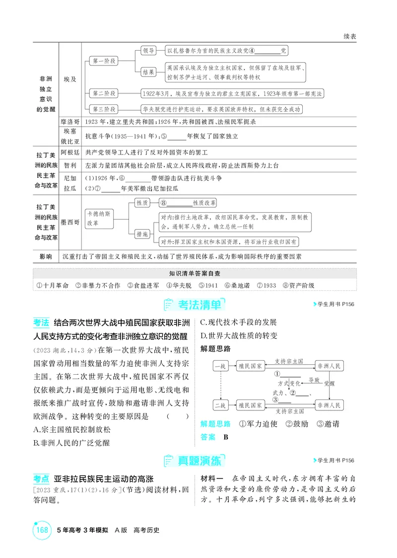 《1_13-第十三单元　两次世界大战、十月革命与国际秩序的演变_2026版教学资源包_202653高考总复习A版_广东版_2026版.广东版.选考总复习.历史.5·3A版_二、教师用书PDF_必修中外历史纲要（下）_531》第8页预览