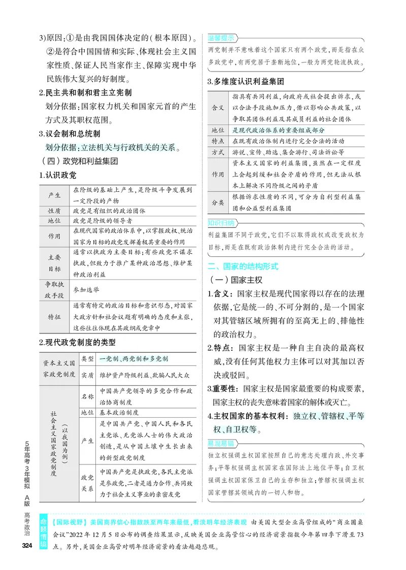 《2_4.知识讲解专题十一_2024版教学资源包_2024版.新高考版政治.5·3A版_11_专题十一国家与国际组织_4_PDF教参电子书》第2页预览