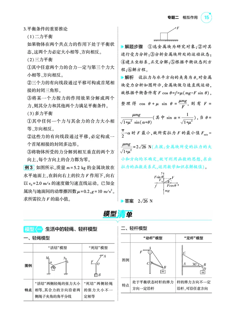 《1_4.22025版5·3A版新高考版专题二教师用书pdf_2025版教学资源包_（总复习系列）2025版《5年高考3年模拟》新高考版A版（⭐全科）_2025版.新高考版.选考总复习.物理.5·3A版_专题二相互作用》第5页预览