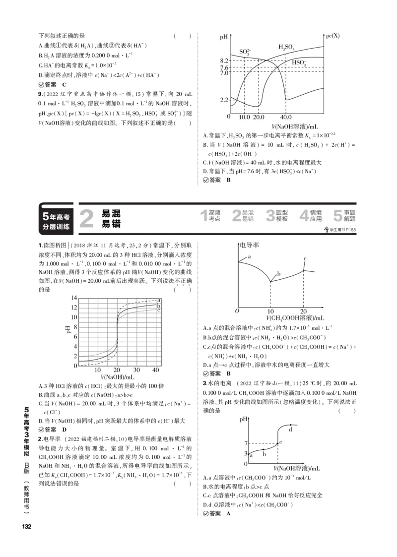 《1_专题十二　弱电解质的电离平衡和溶液的酸碱性_2023版教学资源包_2023版新高考新教材版选考总复习化学5·3B版_12_专题十二弱电解质的电离平衡和溶液的酸碱性_3_专题电子书》第4页预览