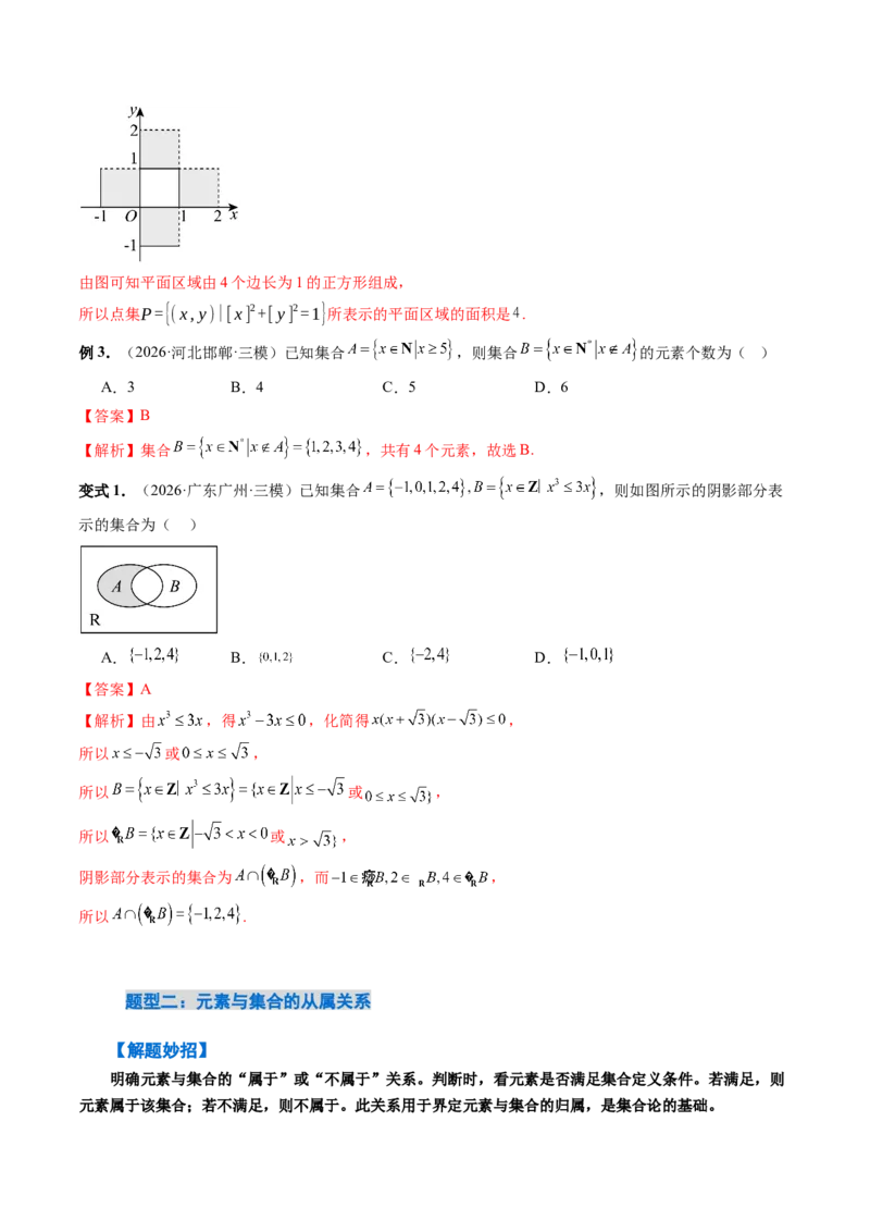 《1.1集合（4大知识点+9大题型）（讲义+精练）（教师版）_高考一二三轮复习_数学_2027年高考数学一轮更新中_72027年高考数学一轮复习解题妙招精讲与题型整合（新高考专用）》第10页预览