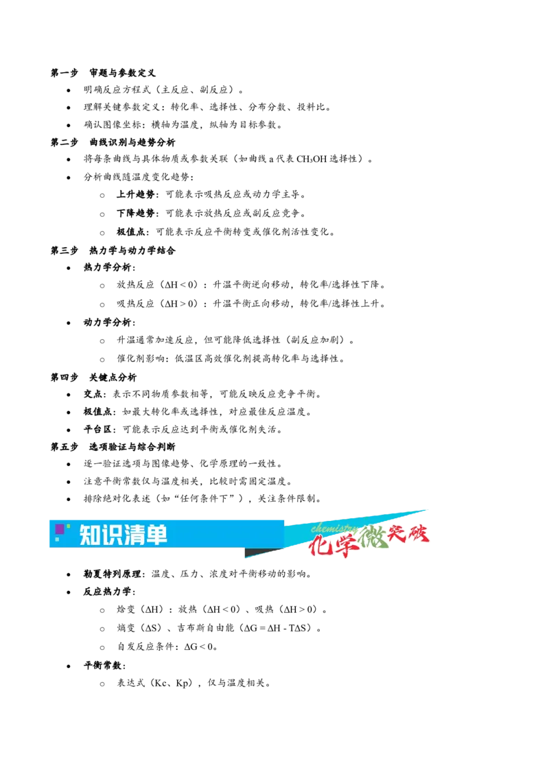 《2-6体积分数-转化率-选择性-温度图像（教师版）_高考一二三轮复习_化学_2026年-化学高考专项复习_22026年高考化学培优微突破讲义（全国通用）》第2页预览