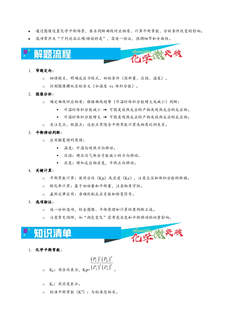 《2-5百分含量-温度图像（学生版）_高考一二三轮复习_化学_2026年-化学高考专项复习_22026年高考化学培优微突破讲义（全国通用）》第2页预览