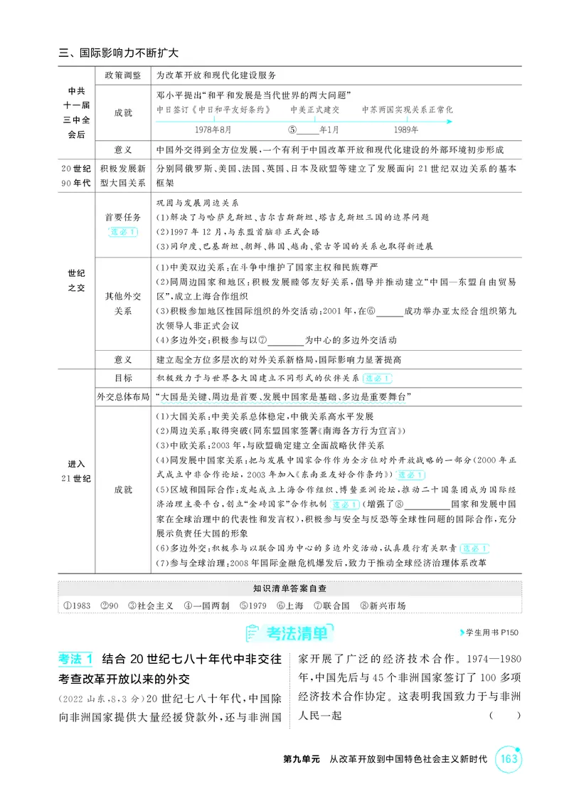 《1_10-第九单元从改革开放到中国特色社会主义新时代_2026版教学资源包_202653高考总复习A版_江苏版_2026版.江苏版.选考总复习.历史.5·3A版_二、教师用书PDF_第二部分中国近现代史_2_精讲册PDF》第9页预览