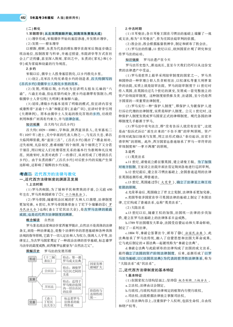 《1_专题考点精析_2023版教学资源包_2023版新高考版选考总复习历史5·3A版_14_第十四单元法律与教化民族关系与国家关系_7_专题考点精析》第3页预览