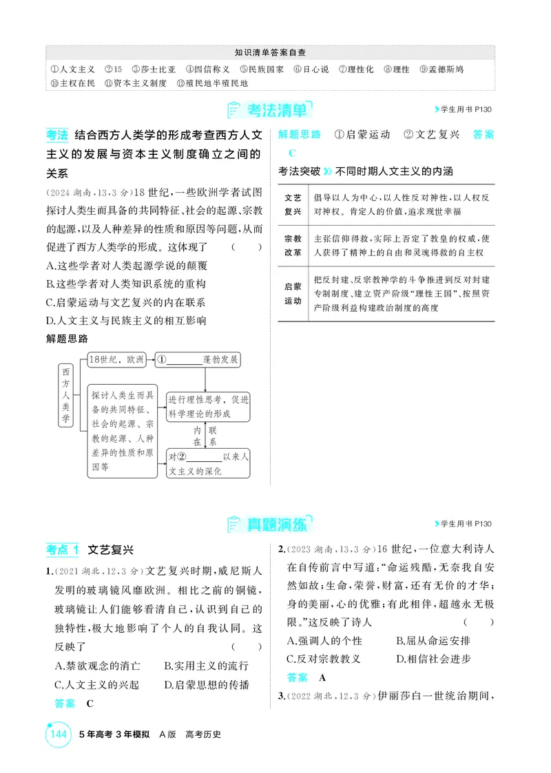 《1_11-第十一单元　走向整体的世界与资本主义制度的确立_2026版教学资源包_202653高考总复习A版_湖南版_2026版.湖南版.选考总复习.历史.5·3A版_二、教师用书PDF_必修中外历史纲要（下）_730》第6页预览