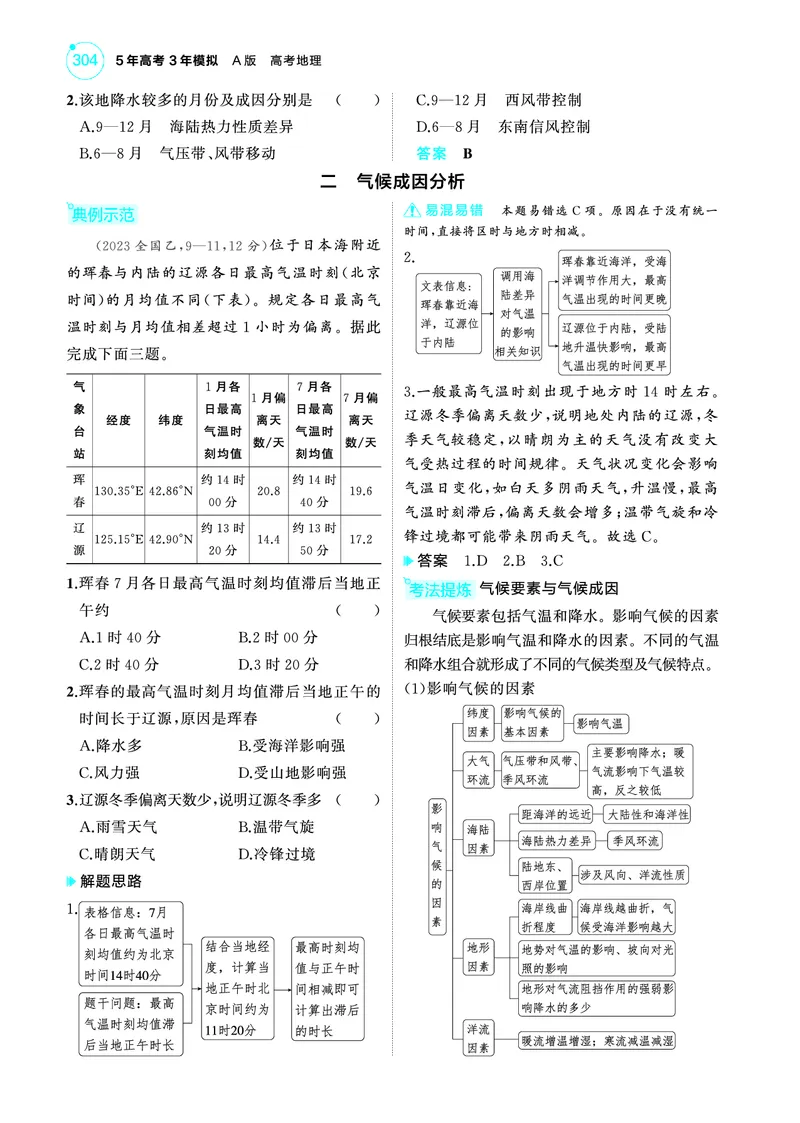 《1_4.2025版5·3A版新高考版教师用书PDF_2025版教学资源包_（总复习系列）2025版《5年高考3年模拟》新高考版A版（⭐全科）_2025版.新高考版.选考总复习.地理.5·3A版_第一部分图书电子教参_689》第8页预览