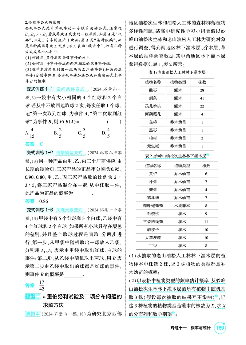 《1_11.3　两点分布、二项分布与超几何分布_2026版教学资源包_202653高考总复习A版_北京版_2026版.北京版.高考总复习.数学.5·3A版_图书电子资源_专题十一概率与统计_2_精讲册PDF》第3页预览