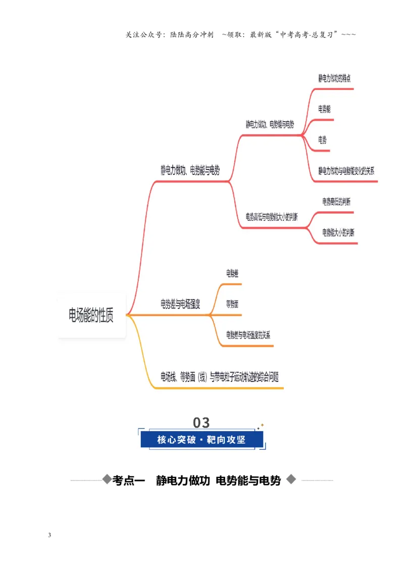 《第34讲静电场中能的性质（复习讲义）（湖南专用）（学生版）_04-物理-高考总复习_一轮复习_2026年-物理高考一轮复习_2026年高考物理一轮课件+讲义+练习（湖南专用）-G331》第3页预览