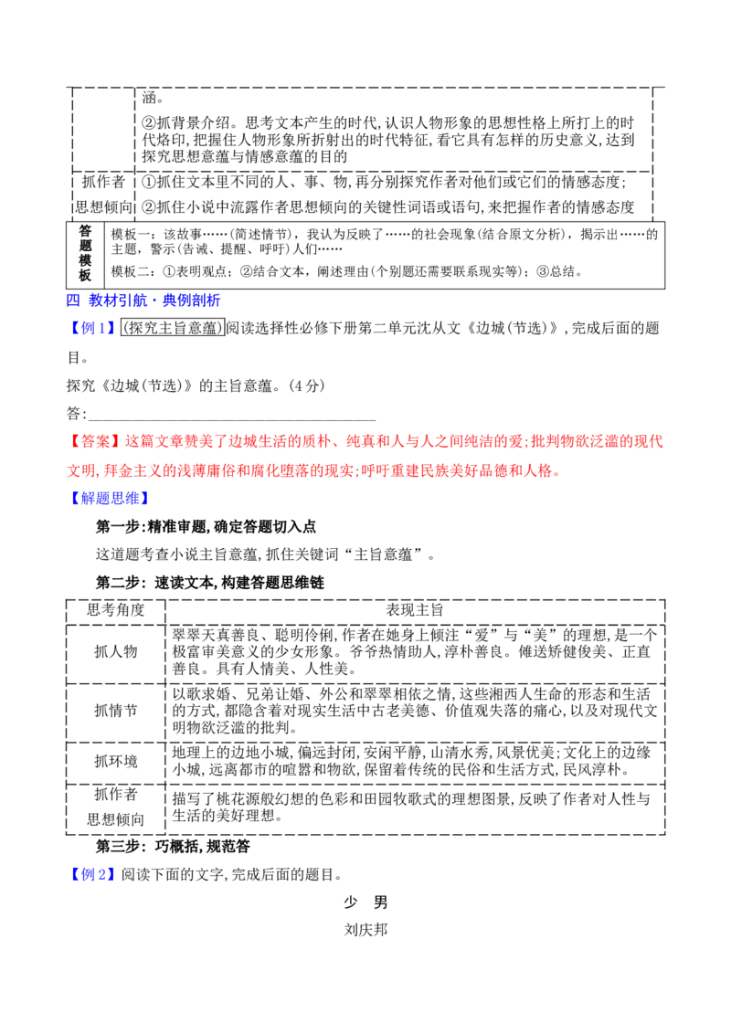 《16探究小说的主旨意蕴_高考一二三轮复习_语文_2026年-语文一轮复习_2026年高考语文一轮复习之现代文专题（全国通用）-G388_资料》第2页预览