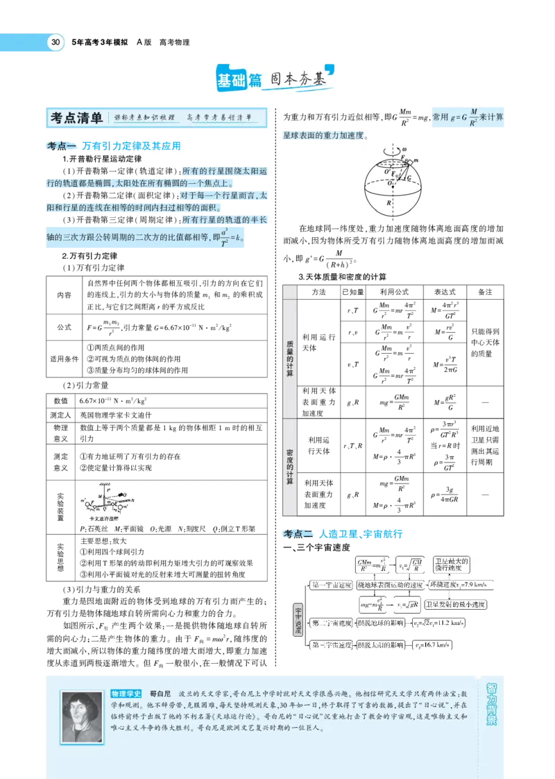 《1_专题考点精析(1)_2023版教学资源包_2023版新高考版选考总复习物理5·3A版_5_专题五万有引力与航天_7_专题考点精析》第2页预览