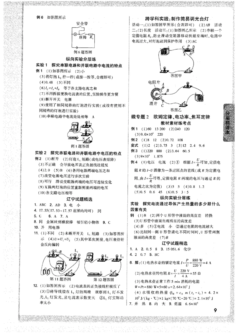《2026《万唯中考•试题研究》物理(辽宁)答案_2026版《万维中考试题研究》多省合集_2026版《万唯中考-试题研究》辽宁语数英物化_2026《万唯中考•试题研究》物理(辽宁)》第10页预览