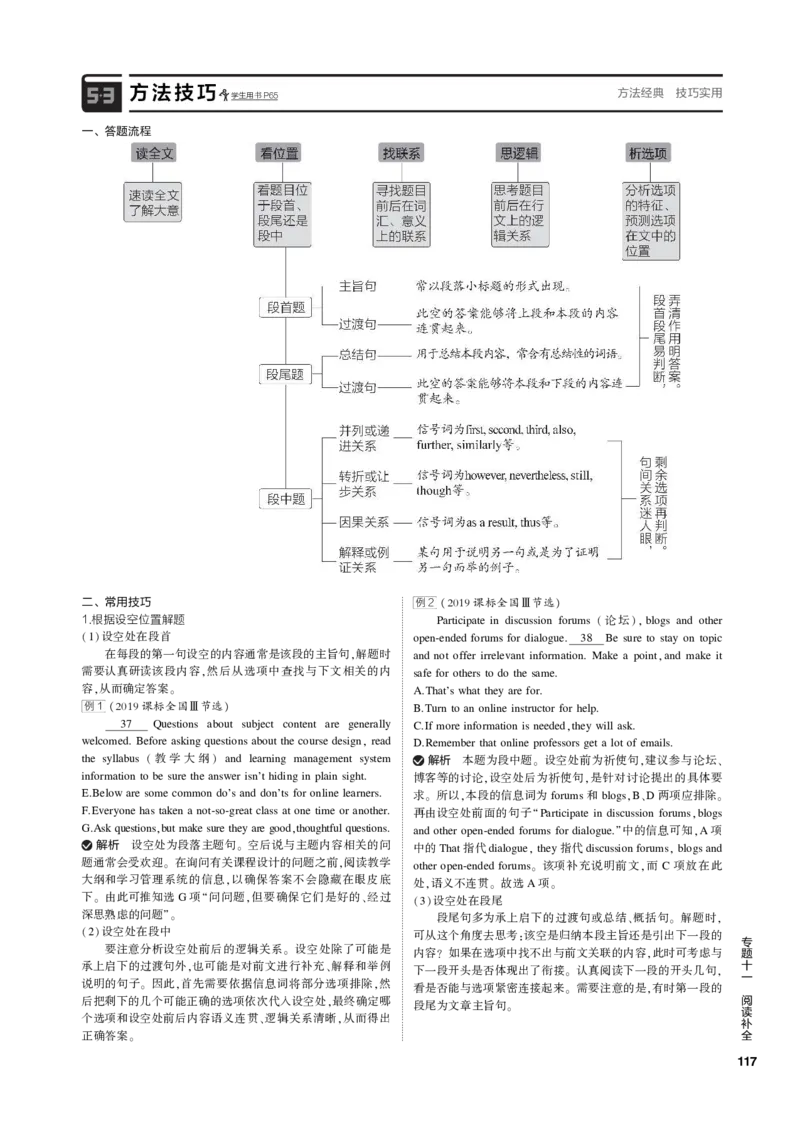 《1_专题十一阅读补全_2023版教学资源包_2023版新高考新教材版高考总复习英语5·3B版_2_第二部分阅读理解_5_专题十一　阅读补全_4_专题电子书》第2页预览