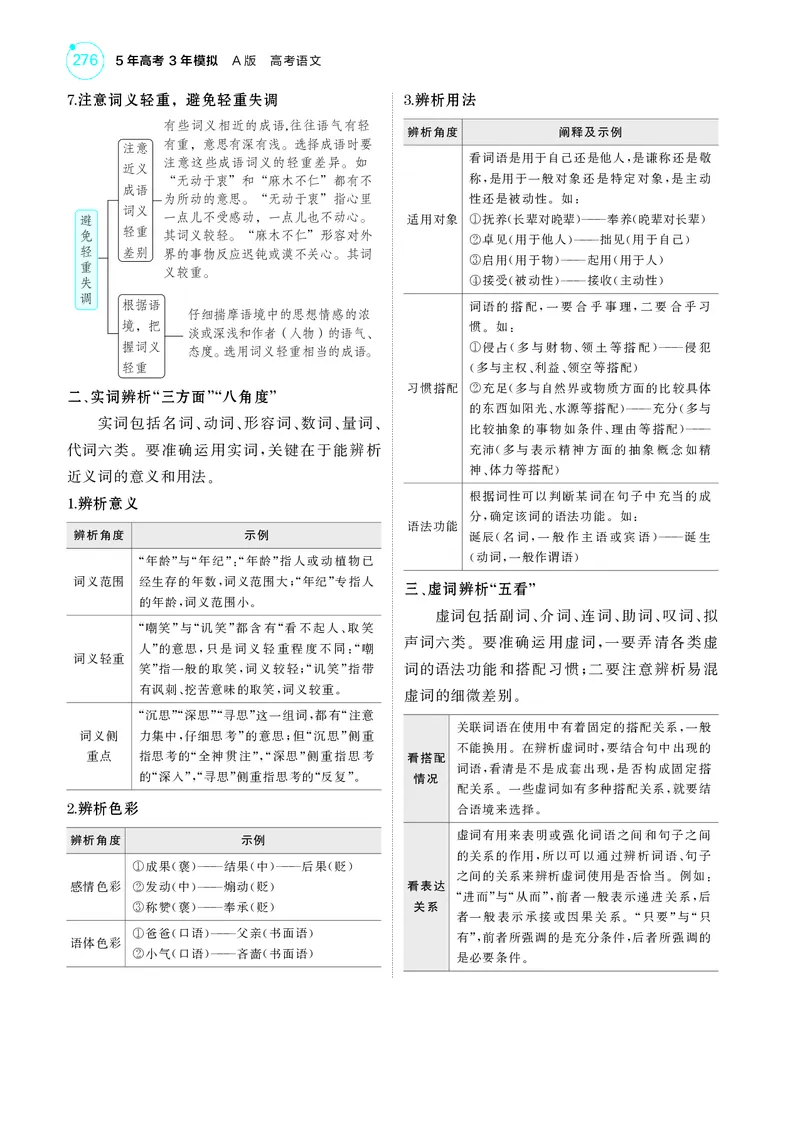 《1_6专题六　语言文字运用_2025版教学资源包_（总复习系列）2025版《5年高考3年模拟》新高考版A版（⭐全科）_2025版.新高考版.高考总复习.语文.5·3A版_第一部分图书电子教参_讲练册》第4页预览