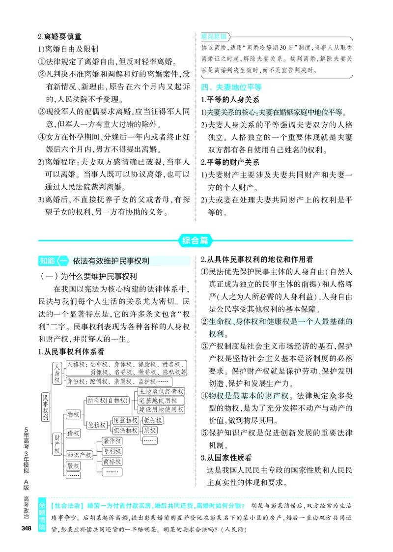 《2_4.知识讲解专题十三_2024版教学资源包_2024版.新高考版政治.5·3A版_13_专题十三民事权利与义务、家庭与婚姻_4_PDF教参电子书》第7页预览