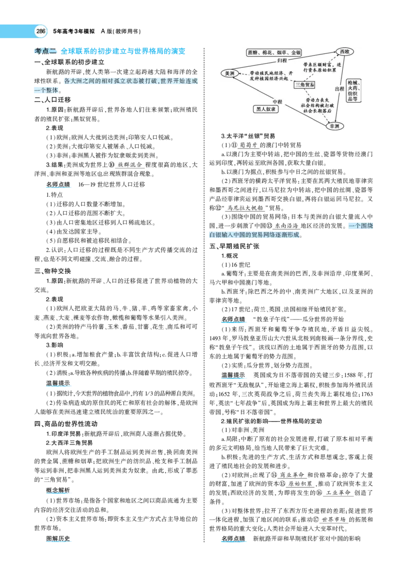 《1_专题考点精析_2023版教学资源包_2023版新高考版选考总复习历史5·3A版_9_第九单元走向整体的世界与资本主义制度的确立_7_专题考点精析》第3页预览