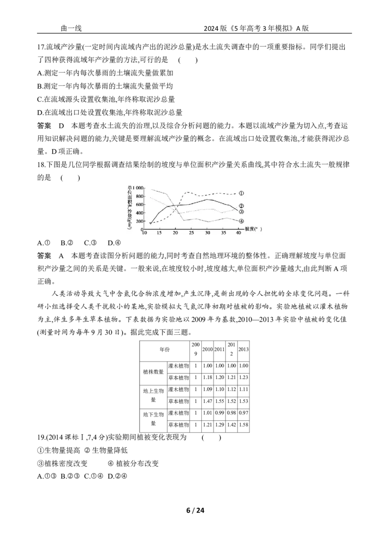 《1_专题十四　不同类型区域的发展_2024版教学资源包_2024版.新高考版地理.5·3A版_16_专题十四不同类型区域的发展_5_10年高考真题分类题组》第6页预览
