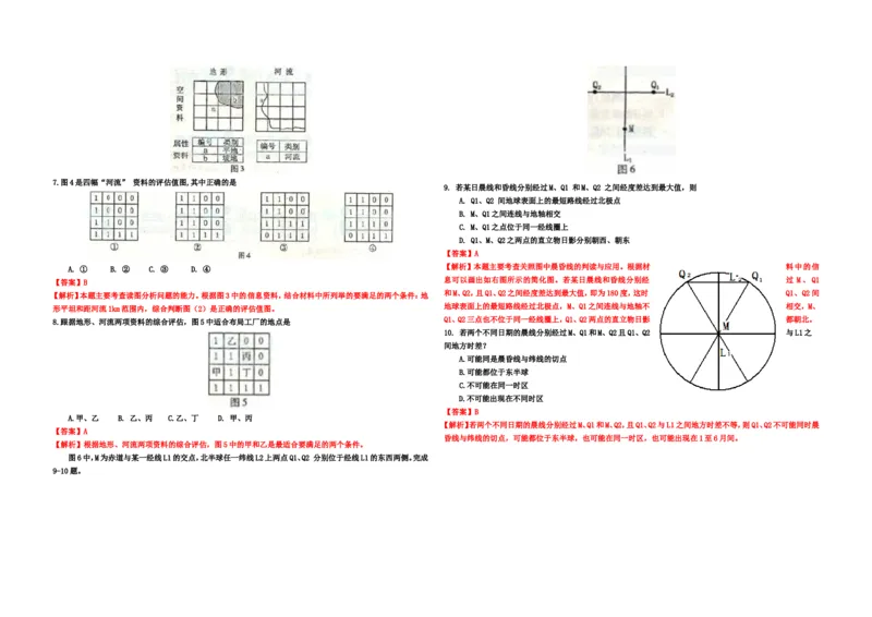 《2011年浙江省高考地理（含解析版）_地理_2027年高考地理专项复习_2008年-2026年地理高考真题-G427_2008-2020年高考_地方卷_浙江高考地理08-21_A3word版》第2页预览