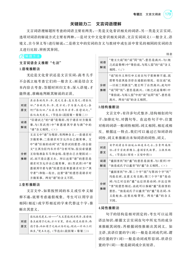 《1_3专题三　文言文阅读_2025版教学资源包_（总复习系列）2025版《5年高考3年模拟》新高考版A版（⭐全科）_2025版.新高考版.高考总复习.语文.5·3A版_第一部分图书电子教参_讲练册》第5页预览