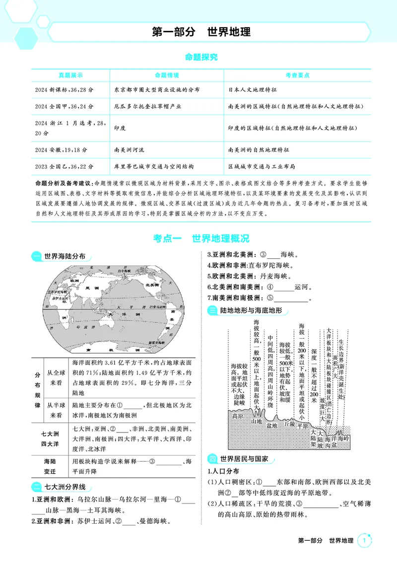 《1_26版53A广东地理夹册区域地理教参（第一部分）_2026版教学资源包_202653高考总复习A版_广东版_2026版.广东版.选考总复习.地理.5·3A版_区域地理_1_精讲册PDF》第1页预览