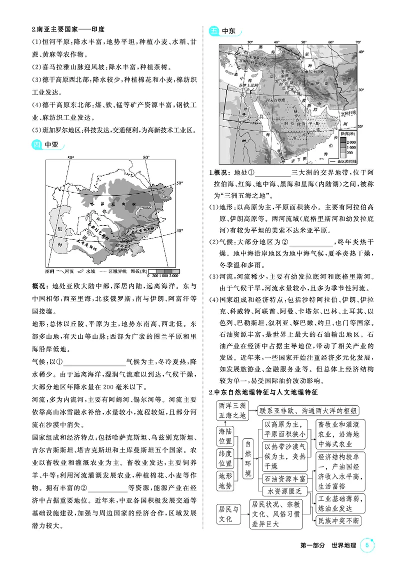 《1_26版53A广东地理夹册区域地理教参（第一部分）_2026版教学资源包_202653高考总复习A版_广东版_2026版.广东版.选考总复习.地理.5·3A版_区域地理_1_精讲册PDF》第5页预览