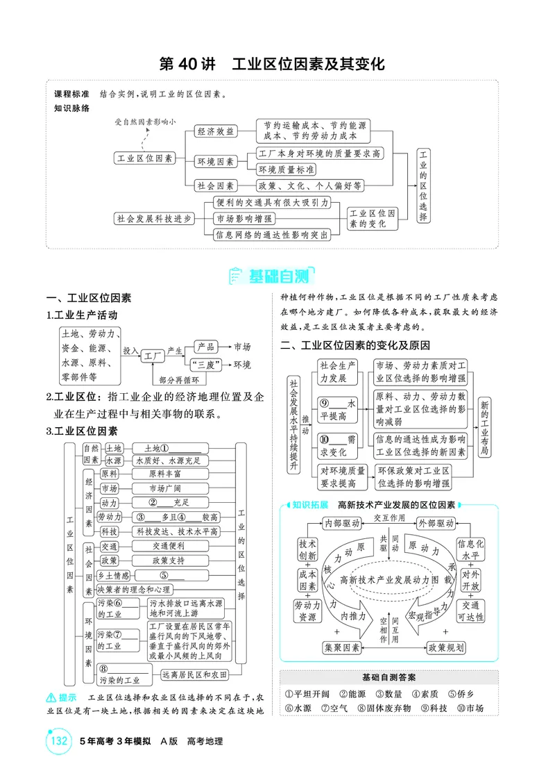《1_26版53A浙江地理精讲册第9章_2026版教学资源包_202653高考总复习A版_浙江版_2026版.浙江版.选考总复习.地理.5·3A版_图书电子资源_第九章产业区位因素及其变化_2_精讲册PDF》第5页预览