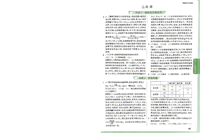 《化学答案（定心+小册子）_2026版《万唯中考定心卷》7科多省合集_万唯2026版中考《万唯定心卷》语数英物化（甘肃）_甘肃26定心化学》第5页预览
