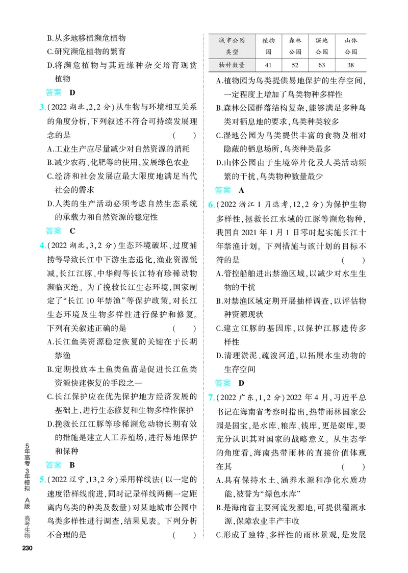 《2_24-专题二十四　人与环境（教参电子书—分层集训）_2024版教学资源包_2024版.新高考版生物.5·3A版_24_专题二十四人与环境_4_PDF教参电子书》第3页预览