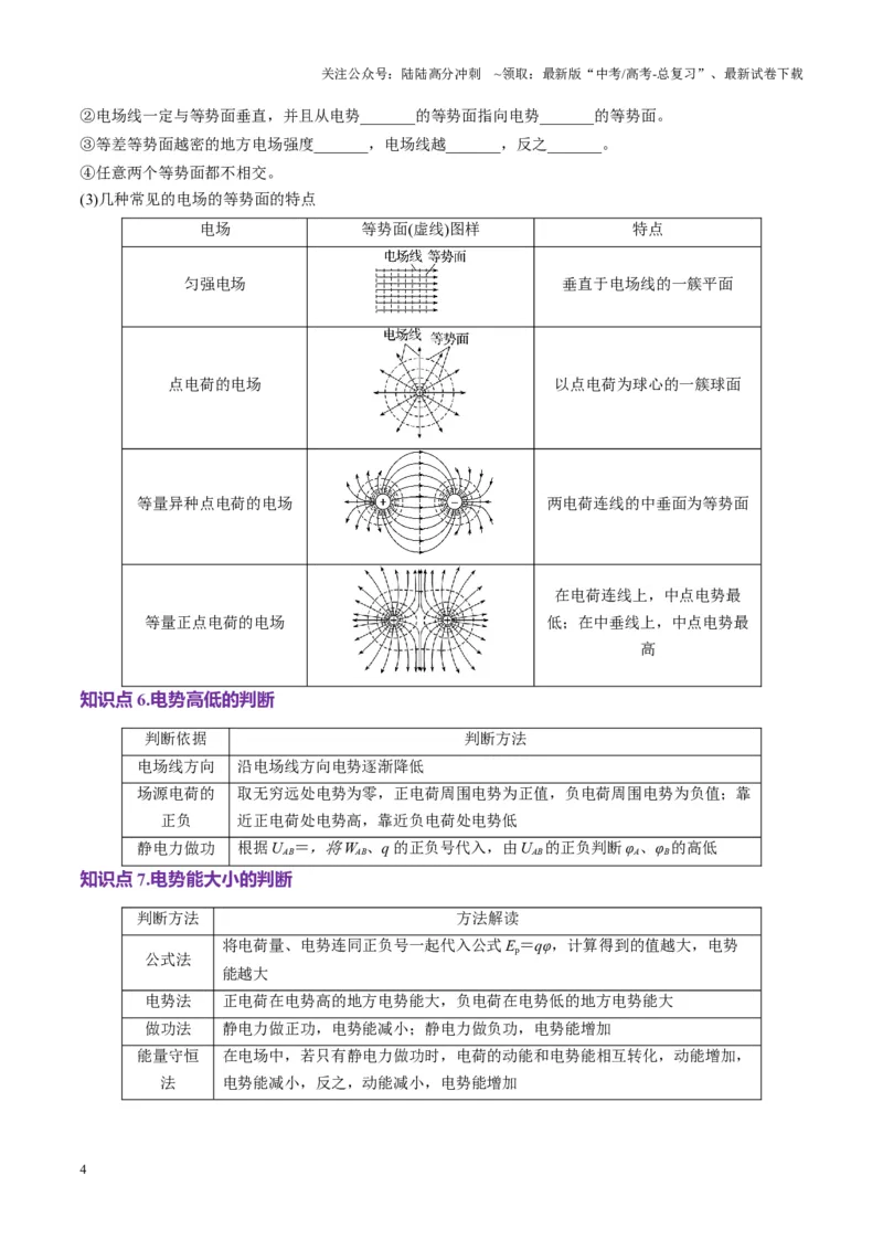 《第34讲静电场中能的性质（讲义）（学生版）_04-物理-高考总复习_一轮复习_2025年_2025年高考物理一轮复习讲义+练习+课件（新教材新高考）_第九章静电场》第4页预览