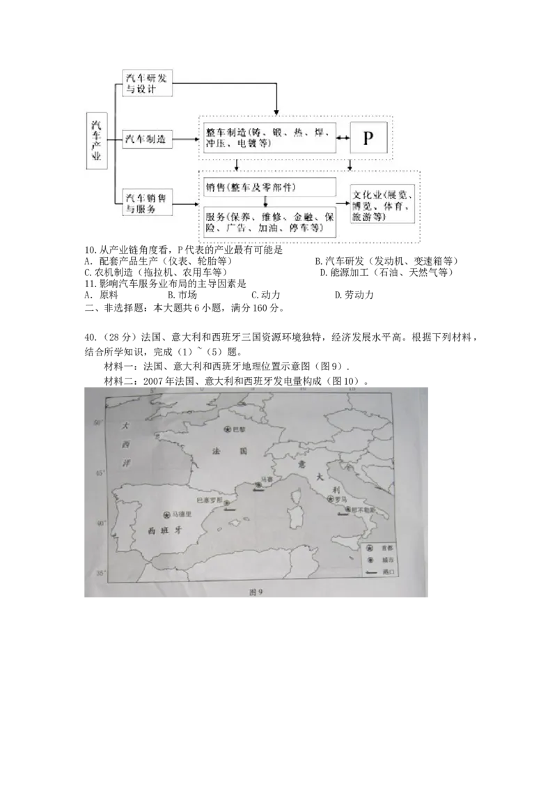 《2011广东高考文综(地理)-高清word-附答案(1)_地理_2027年高考地理专项复习_2008年-2026年地理高考真题-G427_2008-2020年高考_地方卷_广东高考地理08-20》第3页预览