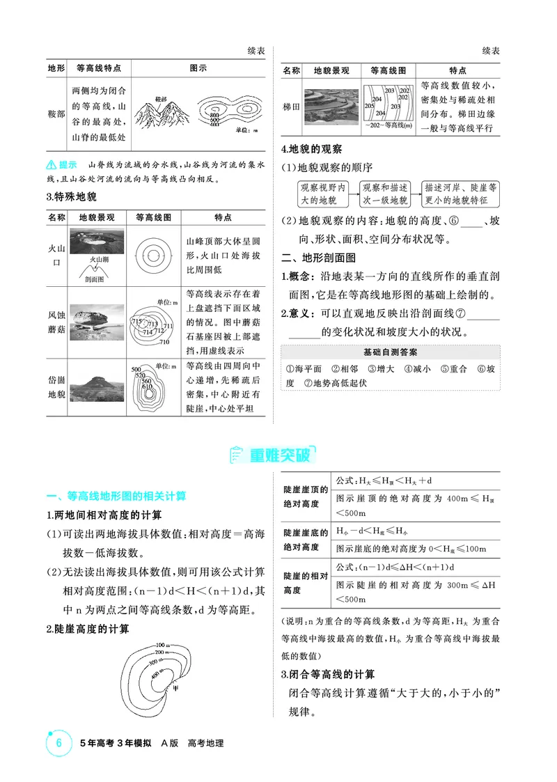 《1_26版53A浙江地理精讲册第1章_2026版教学资源包_202653高考总复习A版_浙江版_2026版.浙江版.选考总复习.地理.5·3A版_图书电子资源_第一章地图与地理信息技术_2_精讲册PDF》第6页预览