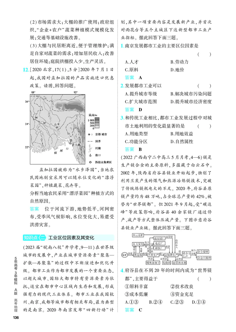 《1_5.PDF教参电子书——分层集训册_2024版教学资源包_2024版.新高考版地理.5·3A版_11_专题九产业区位因素_4_PDF教参电子书》第3页预览