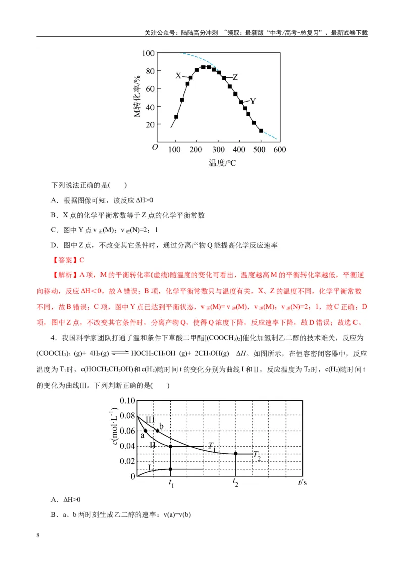 《题型10速率与平衡机理和历程（教师哦）-29页_05-化学-高考总复习_专项复习_2025年_2025年高考化学强化提分练（新八省专用）_资料》第8页预览