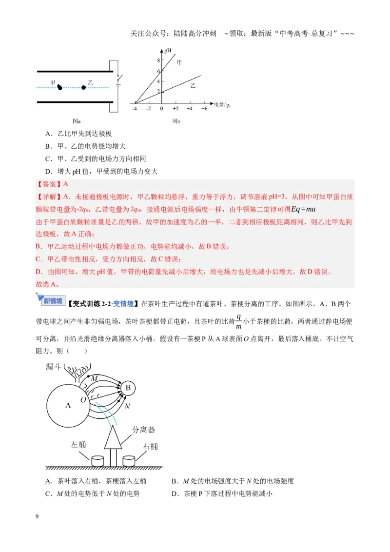 《第34讲电场能的性质（复习讲义）（黑吉辽蒙专用）（教师版）_04-物理-高考总复习_一轮复习_2026年-物理高考一轮复习_2026年高考物理一轮课件+讲义+练习（黑吉辽蒙专用）-G330》第9页预览
