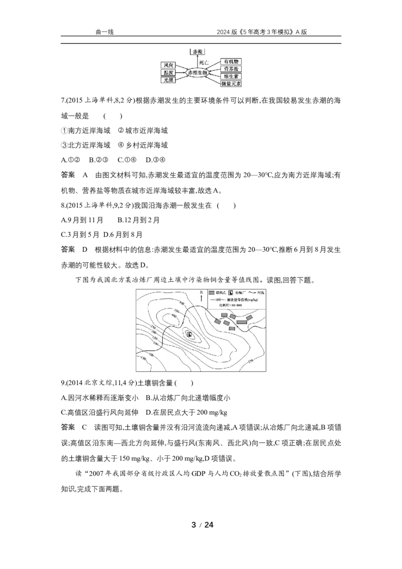 《1_专题十一　人类与地理环境的协调发展_2024版教学资源包_2024版.新高考版地理.5·3A版_13_专题十一人类与地理环境的协调发展_5_10年高考真题分类题组》第3页预览