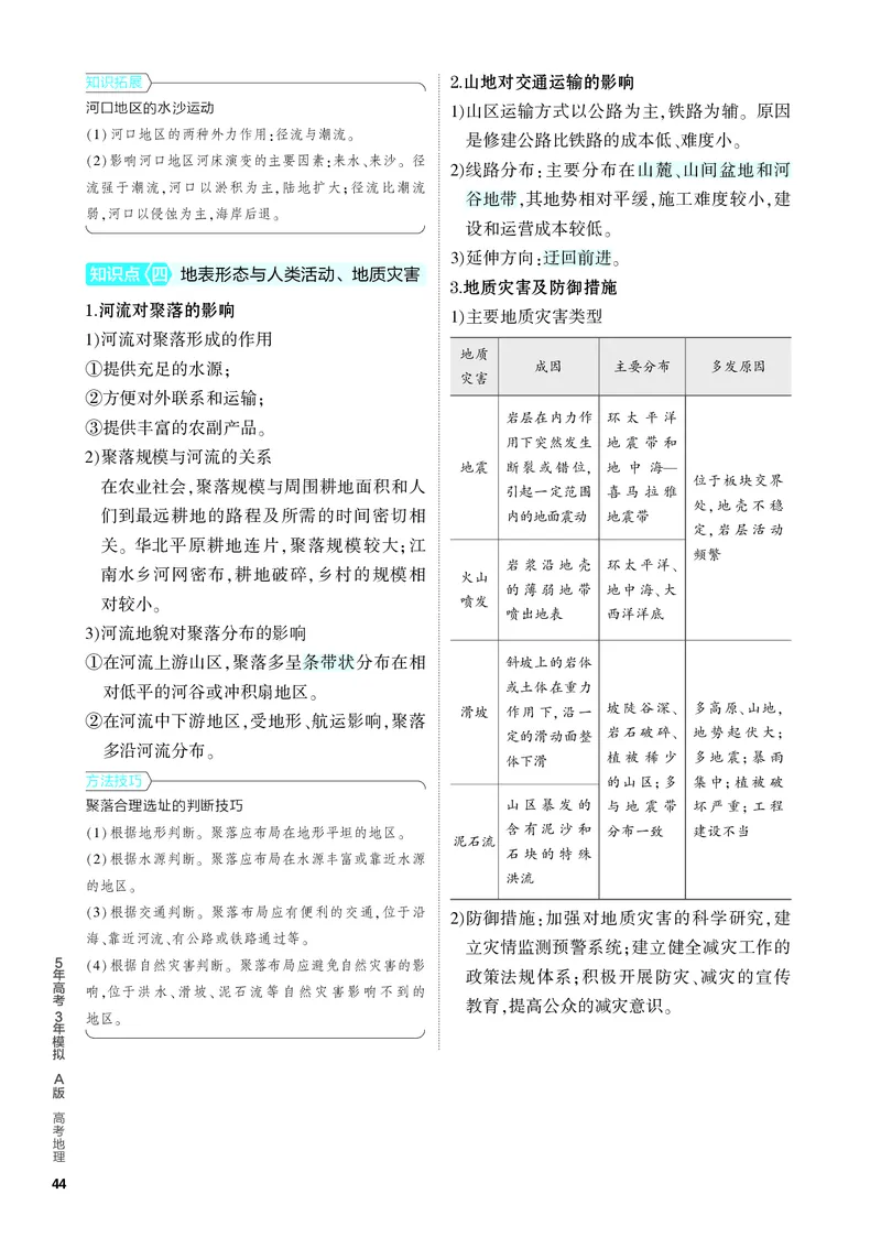 《2_4.PDF教参电子书——知识讲解册_2024版教学资源包_2024版.新高考版地理.5·3A版_7_专题五地表形态的塑造_4_PDF教参电子书》第3页预览