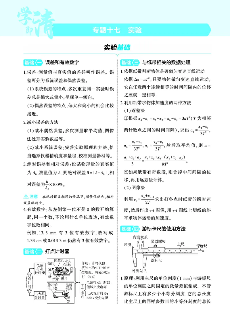 《1_4.22025版5·3A版新高考版专题十七教师用书pdf_2025版教学资源包_（总复习系列）2025版《5年高考3年模拟》新高考版A版（⭐全科）_2025版.新高考版.选考总复习.物理.5·3A版_专题十七实验》第1页预览